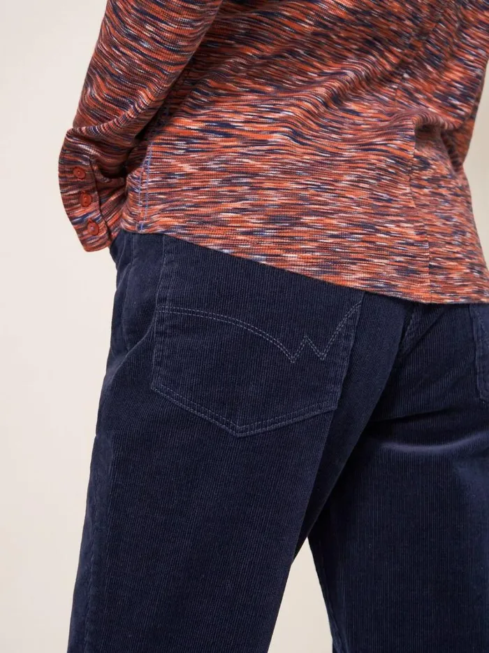 White Stuff TROUSERS Brooke Mid Rise Cord Trouser Dark Navy 8211 Women