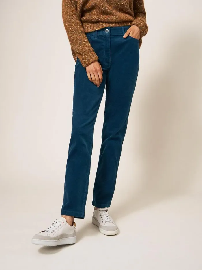White Stuff TROUSERS Brooke Mid Rise Cord Trouser Dk Teal 8211 Women White Stuff TROUSERS Brooke Mid Rise Cord Trouser Dk Teal 8211 Women