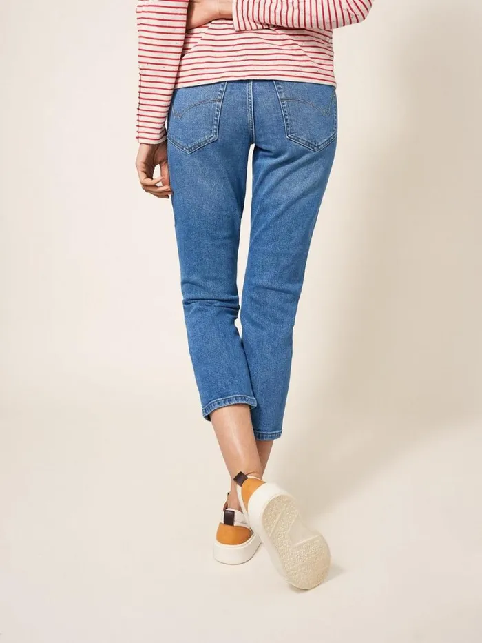 White Stuff TROUSERS Brooke Straight Crop Jean Light Denim 8211 Women White Stuff TROUSERS Brooke Straight Crop Jean Light Denim 8211 Women