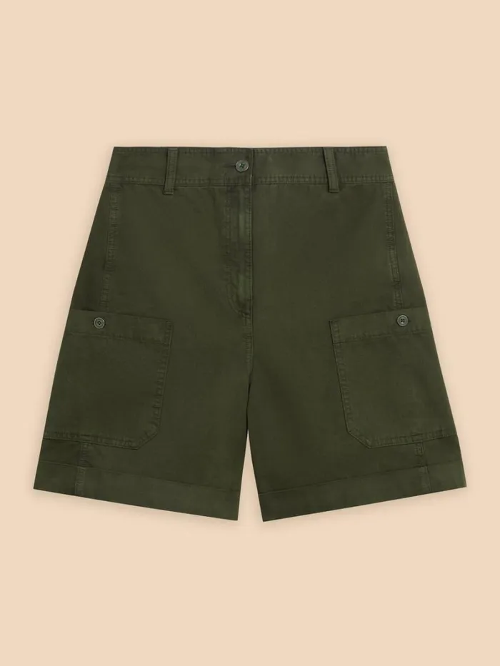 White Stuff TROUSERS Carlie Cargo Shorts Khaki Green 8211 Women White Stuff TROUSERS Carlie Cargo Shorts Khaki Green 8211 Women