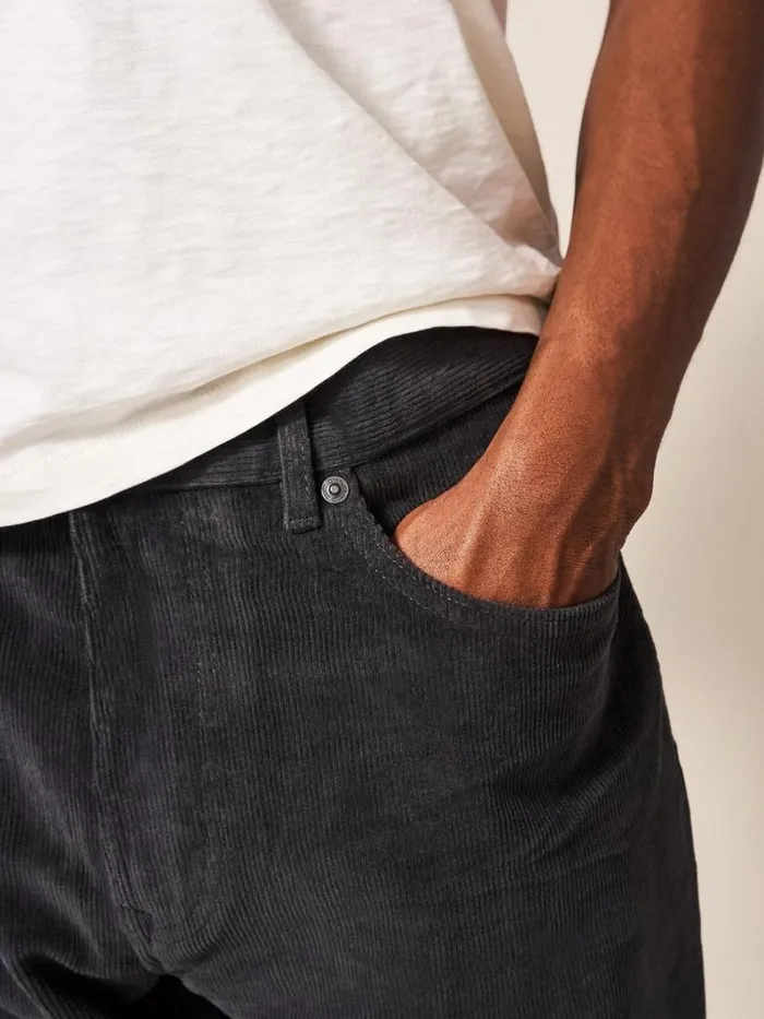 White Stuff TROUSERS Crosby Cord Trouser Washed Black 8211 Men White Stuff TROUSERS Crosby Cord Trouser Washed Black 8211 Men