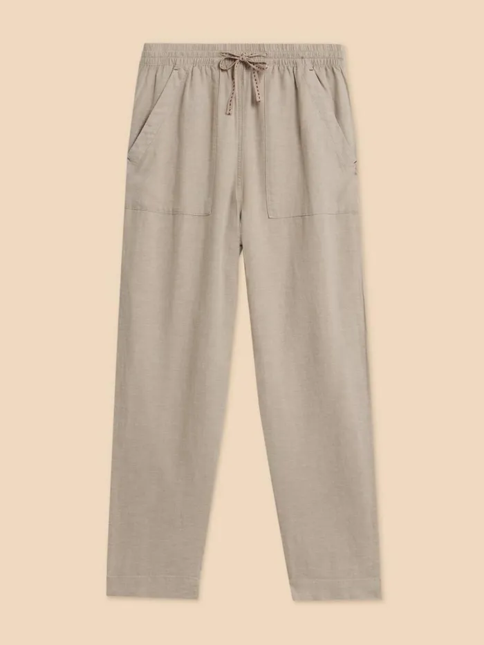 White Stuff TROUSERS Elle Linen Blend Trouser Light Natural 8211 Women White Stuff TROUSERS Elle Linen Blend Trouser Light Natural 8211 Women