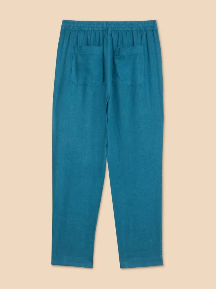 White Stuff TROUSERS Elle Linen Blend Trouser Mid Teal 8211 Women White Stuff TROUSERS Elle Linen Blend Trouser Mid Teal 8211 Women