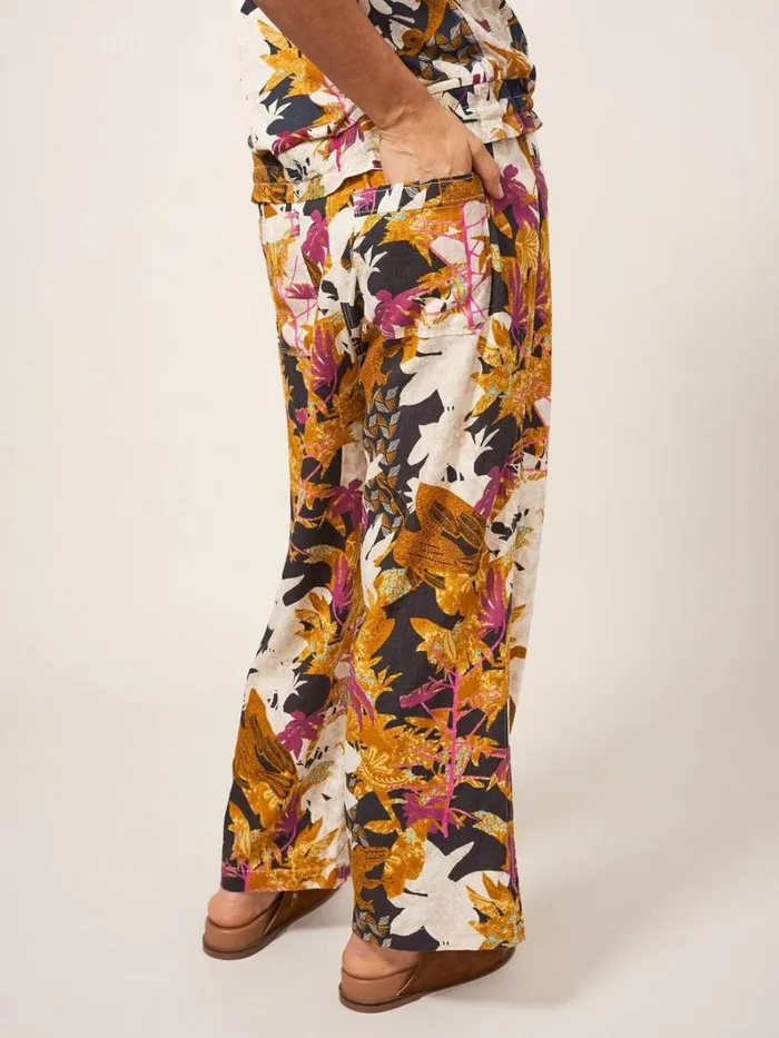White Stuff TROUSERS Harper Cullotte Black Multi 8211 Women White Stuff TROUSERS Harper Cullotte Black Multi 8211 Women