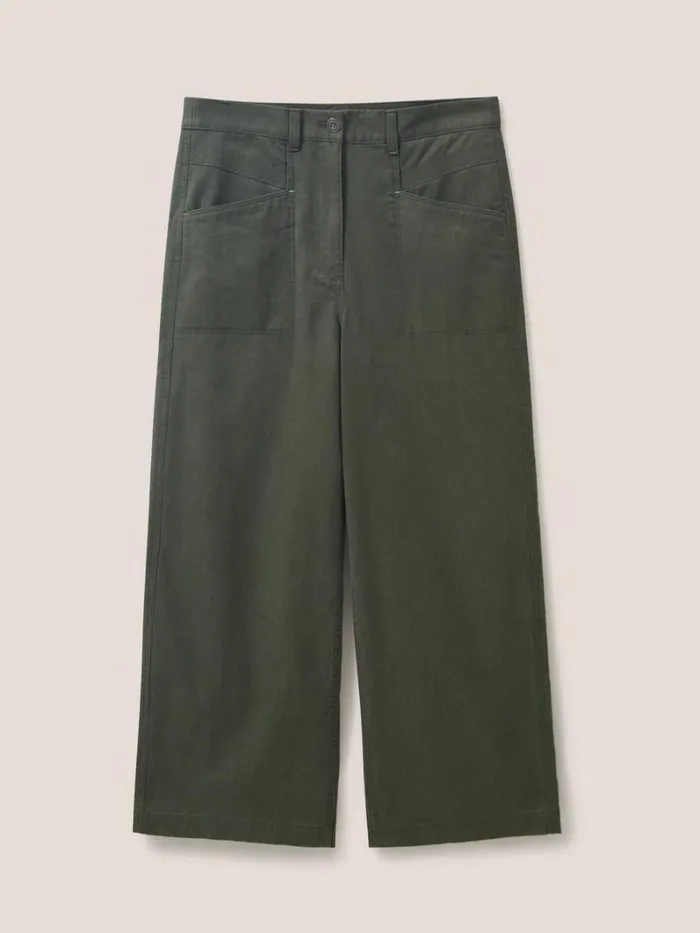 White Stuff TROUSERS Harper Wide Leg Trouser Dark Green 8211 Women White Stuff TROUSERS Harper Wide Leg Trouser Dark Green 8211 Women