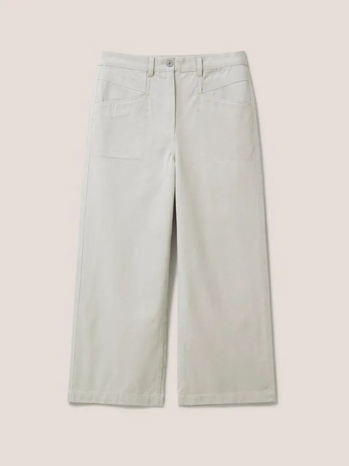 White Stuff TROUSERS Harper Wide Leg Trouser Mid Grey 8211 Women White Stuff TROUSERS Harper Wide Leg Trouser Mid Grey 8211 Women