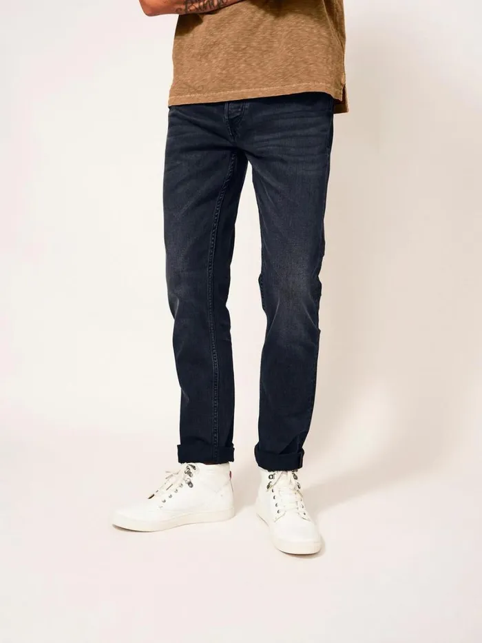 White Stuff TROUSERS Harwood Straight Jean Washed Black 8211 Men