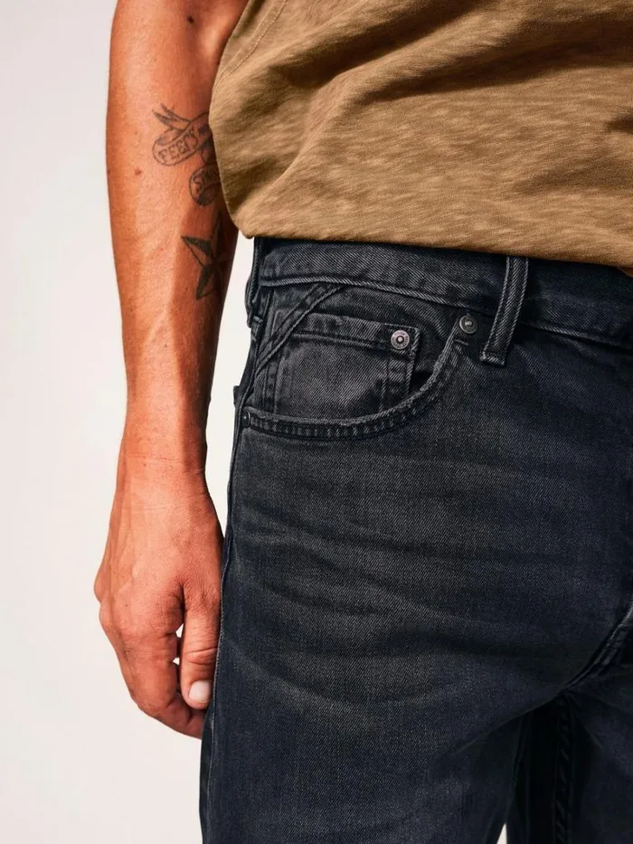 White Stuff TROUSERS Harwood Straight Jean Washed Black 8211 Men White Stuff TROUSERS Harwood Straight Jean Washed Black 8211 Men