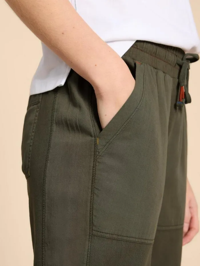 White Stuff TROUSERS Jersey Ava Jogger Khaki Green 8211 Women White Stuff TROUSERS Jersey Ava Jogger Khaki Green 8211 Women