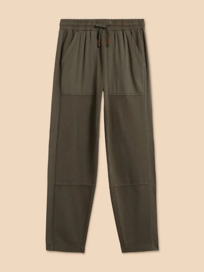 White Stuff TROUSERS Jersey Ava Jogger Khaki Green 8211 Women White Stuff TROUSERS Jersey Ava Jogger Khaki Green 8211 Women