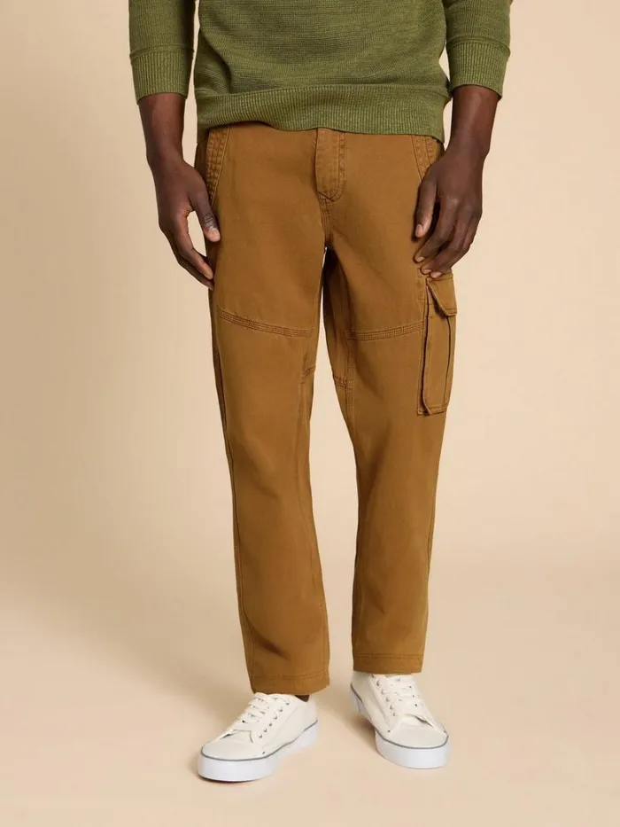 White Stuff TROUSERS Kegworth Organic Cargo Trouser Dark Tan 8211 Men White Stuff TROUSERS Kegworth Organic Cargo Trouser Dark Tan 8211 Men
