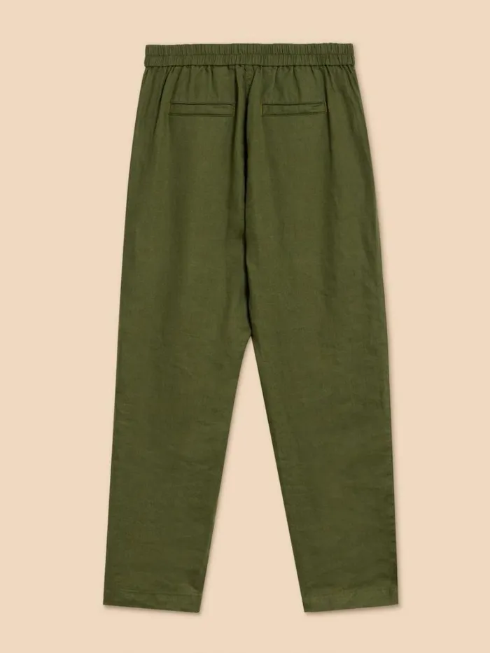 White Stuff TROUSERS Linen Rowena Trousers Dark Green 8211 Women White Stuff TROUSERS Linen Rowena Trousers Dark Green 8211 Women