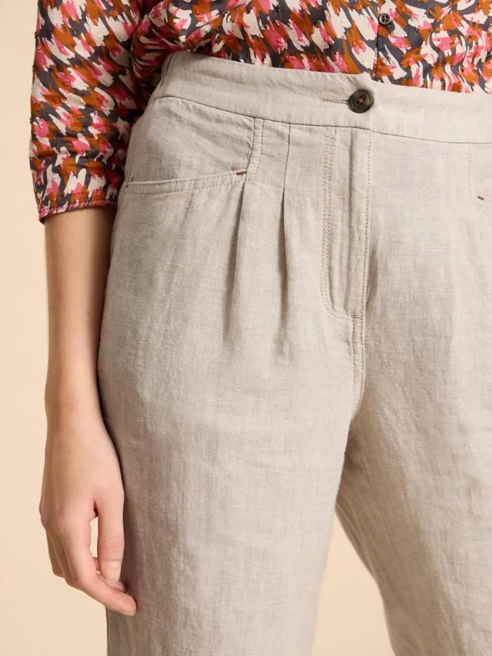 White Stuff TROUSERS Linen Rowena Trousers Light Natural 8211 Women White Stuff TROUSERS Linen Rowena Trousers Light Natural 8211 Women