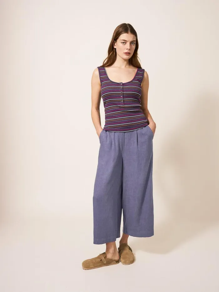 White Stuff TROUSERS Lisette Cullotte Dusty Purple 8211 Women White Stuff TROUSERS Lisette Cullotte Dusty Purple 8211 Women