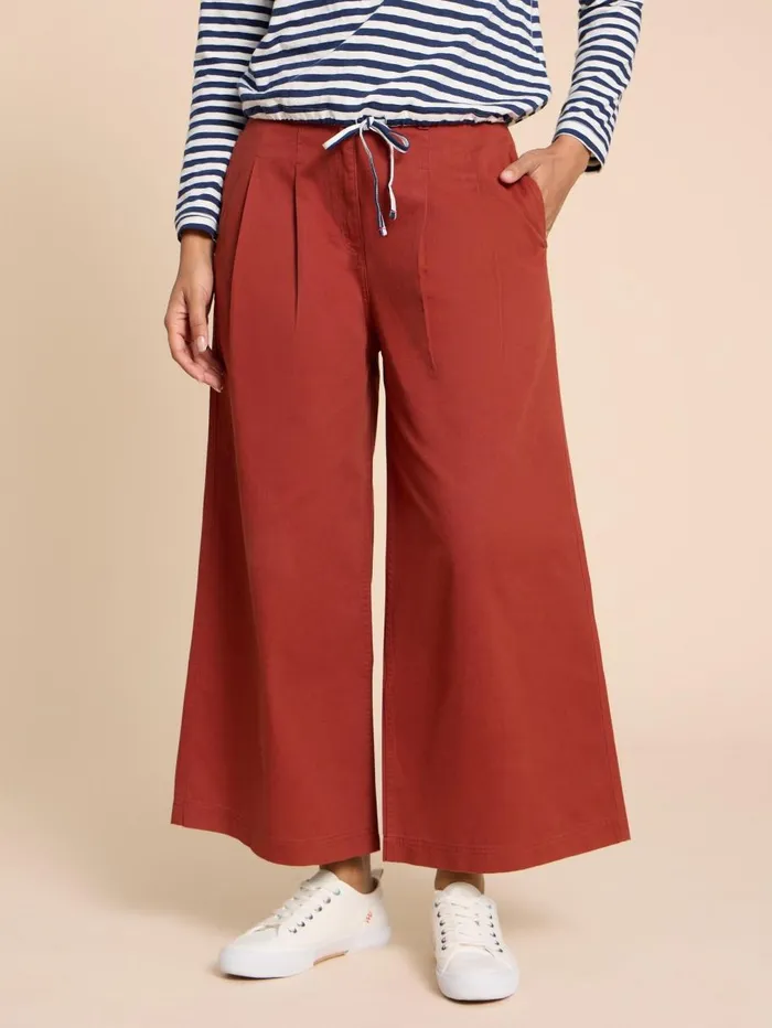 White Stuff TROUSERS Samira Wide Leg Crop Trouser Dk Red 8211 Women White Stuff TROUSERS Samira Wide Leg Crop Trouser Dk Red 8211 Women