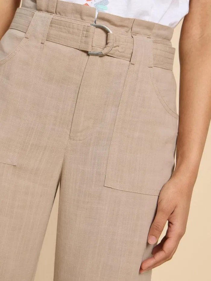 White Stuff TROUSERS Teakie Tencel Linen Trouser Light Natural 8211 Women