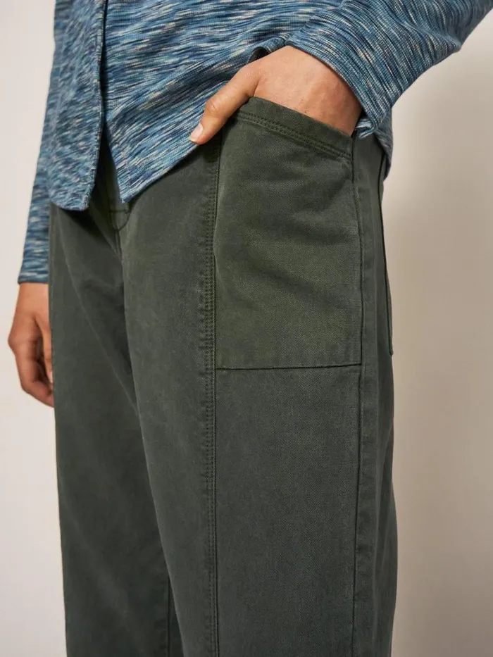 White Stuff TROUSERS Thea Trouser Khaki Green 8211 Women