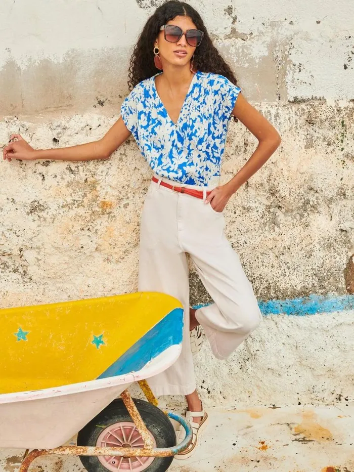 White Stuff TROUSERS Tia Wide Leg Crop Jean Natural White 8211 Women White Stuff TROUSERS Tia Wide Leg Crop Jean Natural White 8211 Women