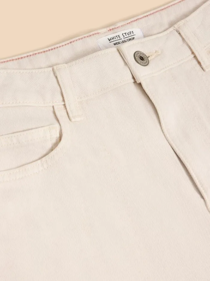 White Stuff TROUSERS Tia Wide Leg Crop Jean Natural White 8211 Women White Stuff TROUSERS Tia Wide Leg Crop Jean Natural White 8211 Women