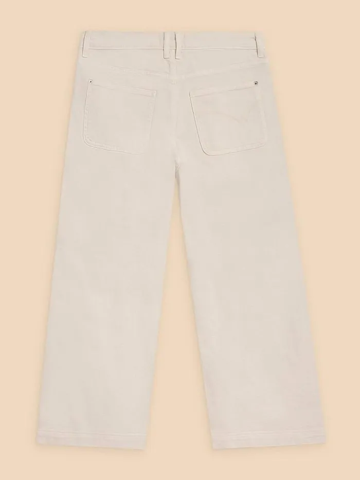 White Stuff TROUSERS Tia Wide Leg Crop Jean Natural White 8211 Women White Stuff TROUSERS Tia Wide Leg Crop Jean Natural White 8211 Women