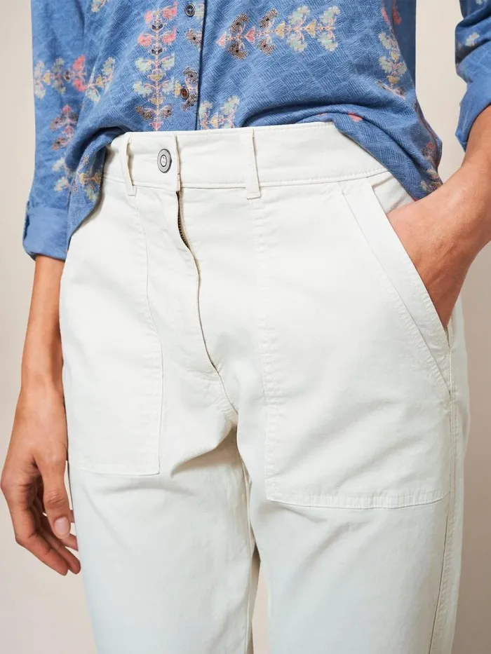 White Stuff TROUSERS Twister Chino Light Natural 8211 Women White Stuff TROUSERS Twister Chino Light Natural 8211 Women