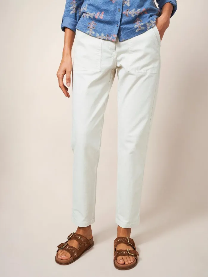 White Stuff TROUSERS Twister Chino Light Natural 8211 Women White Stuff TROUSERS Twister Chino Light Natural 8211 Women