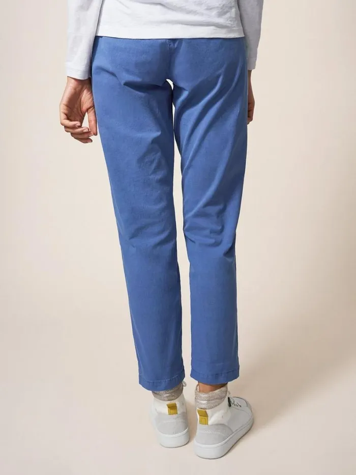 White Stuff TROUSERS Twister Chino Mid Blue 8211 Women White Stuff TROUSERS Twister Chino Mid Blue 8211 Women