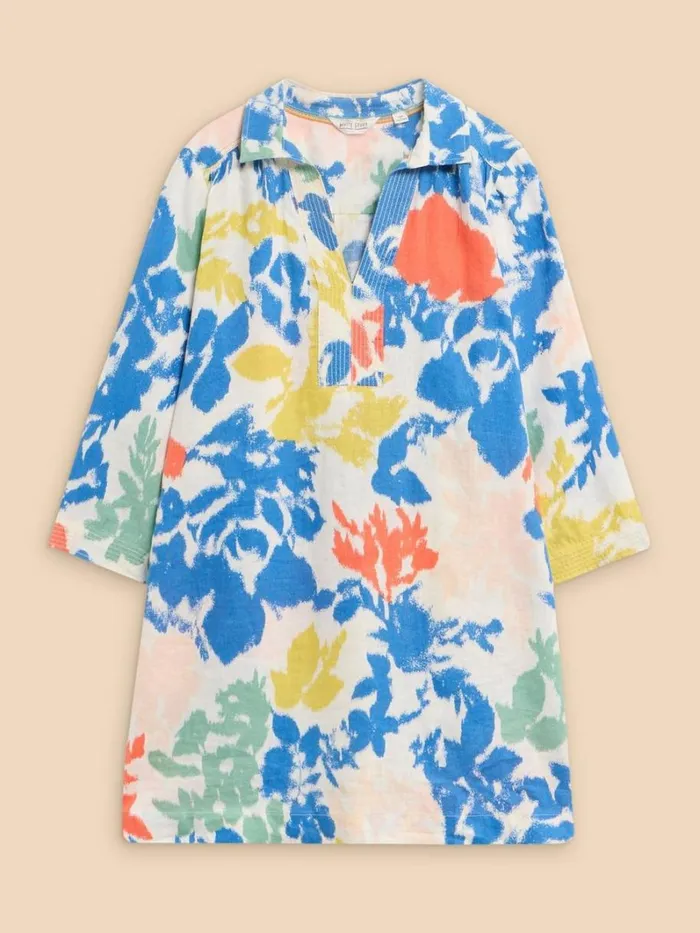 White Stuff TUNICS Blaire Linen Tunic Ivory Multi 8211 Women White Stuff TUNICS Blaire Linen Tunic Ivory Multi 8211 Women