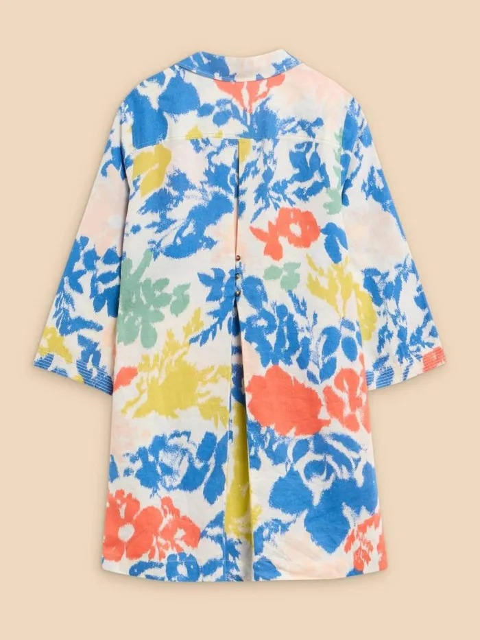 White Stuff TUNICS Blaire Linen Tunic Ivory Multi 8211 Women White Stuff TUNICS Blaire Linen Tunic Ivory Multi 8211 Women