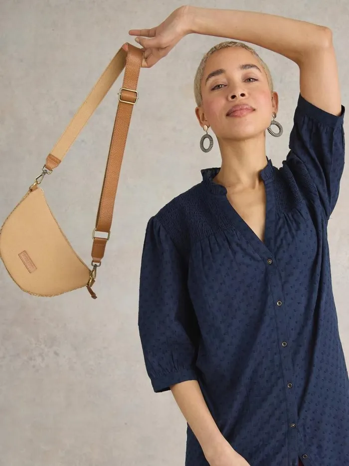 White Stuff TUNICS Deeba Cotton Tunic Dark Navy 8211 Women