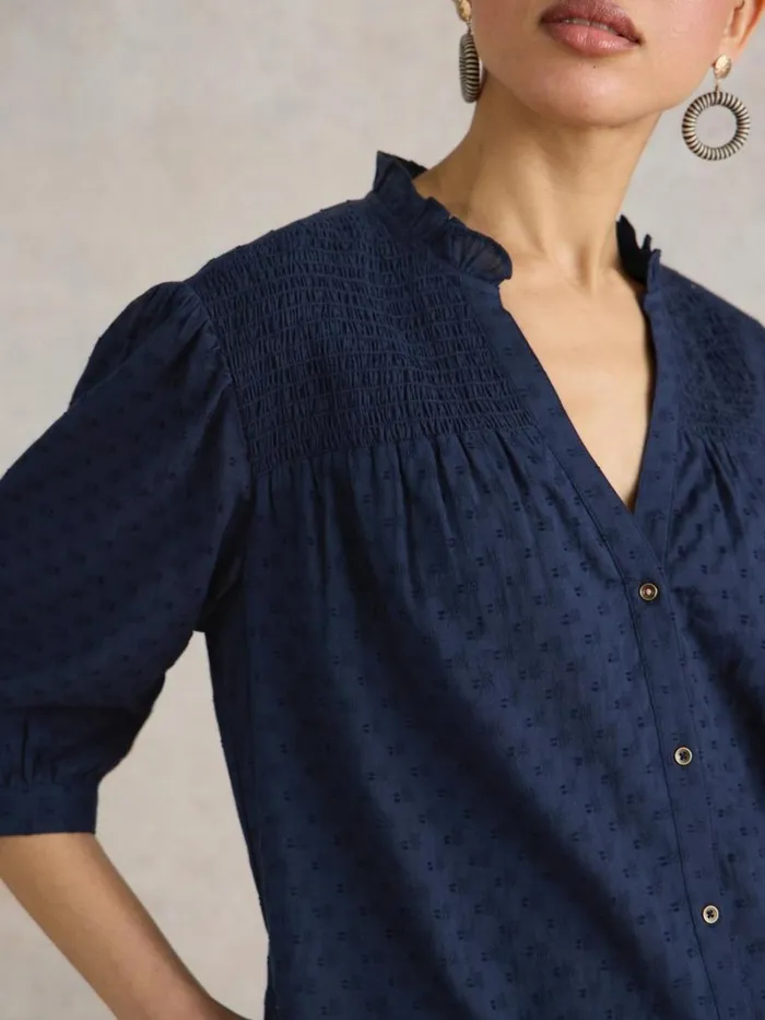 White Stuff TUNICS Deeba Cotton Tunic Dark Navy 8211 Women White Stuff TUNICS Deeba Cotton Tunic Dark Navy 8211 Women