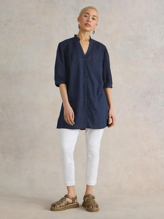 White Stuff TUNICS Deeba Cotton Tunic Dark Navy 8211 Women White Stuff TUNICS Deeba Cotton Tunic Dark Navy 8211 Women