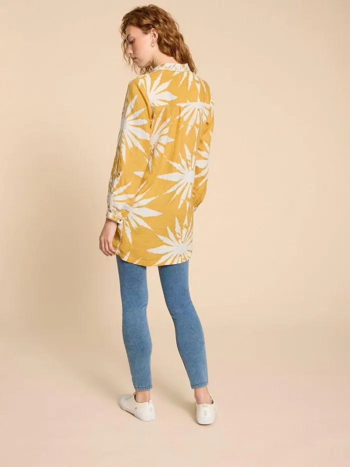 White Stuff TUNICS Evelyn Linen Tunic Chartreuse Print 8211 Women White Stuff TUNICS Evelyn Linen Tunic Chartreuse Print 8211 Women