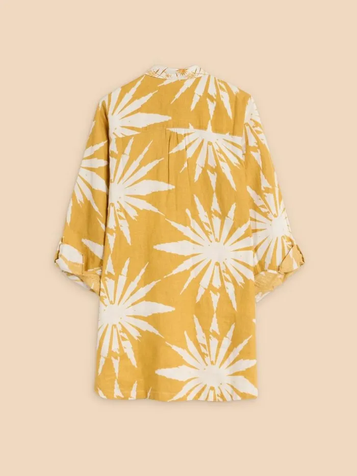White Stuff TUNICS Evelyn Linen Tunic Chartreuse Print 8211 Women White Stuff TUNICS Evelyn Linen Tunic Chartreuse Print 8211 Women