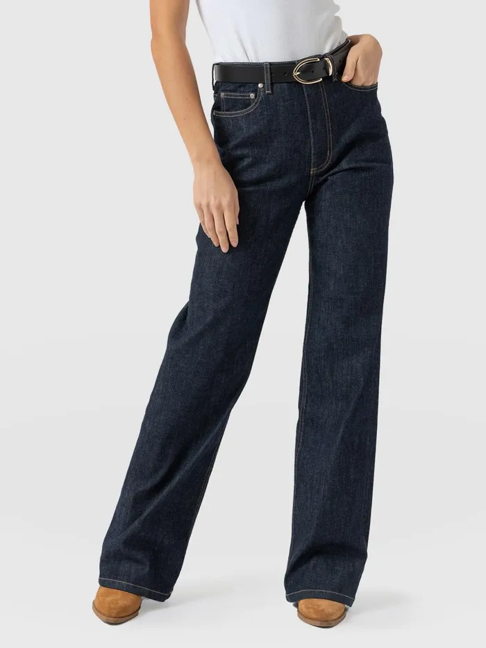 Wide Leg Jeans 8211 Indigo Blue Indigo Blue Women Saint And Sofia Pants