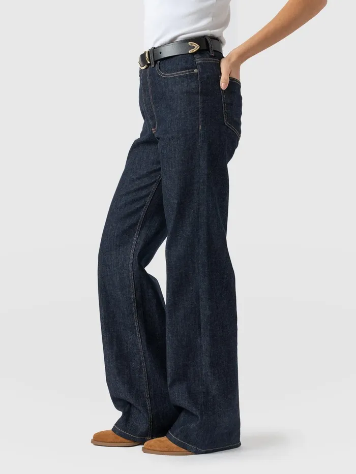 Wide Leg Jeans 8211 Indigo Blue Indigo Blue Women Saint And Sofia Pants