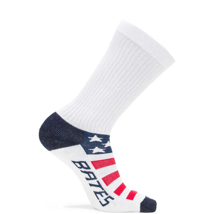 Wolverine 1PK American Flag Novelty Crew Sock Redwhiteblue Men Socks