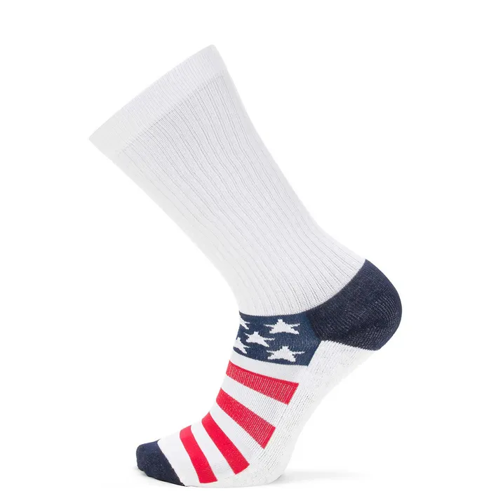 Wolverine 1PK American Flag Novelty Crew Sock Redwhiteblue Men Socks