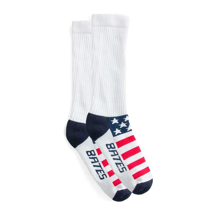 Wolverine 1PK American Flag Novelty Crew Sock Redwhiteblue Men Socks