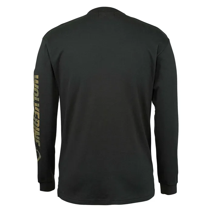 Wolverine FR Long Sleeve Print Tee Black Men Safety Gear