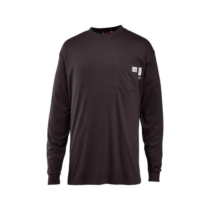 Wolverine FR Long Sleeve Tee Black Men Safety Gear
