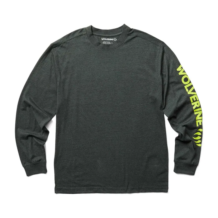 Wolverine Graphic Long Sleeve Dark Grey Heather Men Clothing
