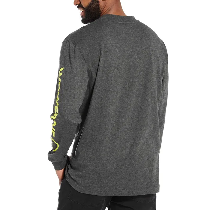 Wolverine Graphic Long Sleeve Dark Grey Heather Men Clothing