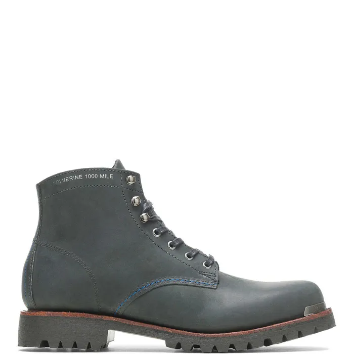Wolverine Metallica Scholars Collection 1000 Mile PlainToe Rugged Boot Black Men Boots Wolverine Metallica Scholars Collection 1000 Mile PlainToe Rugged Boot Black Men Boots