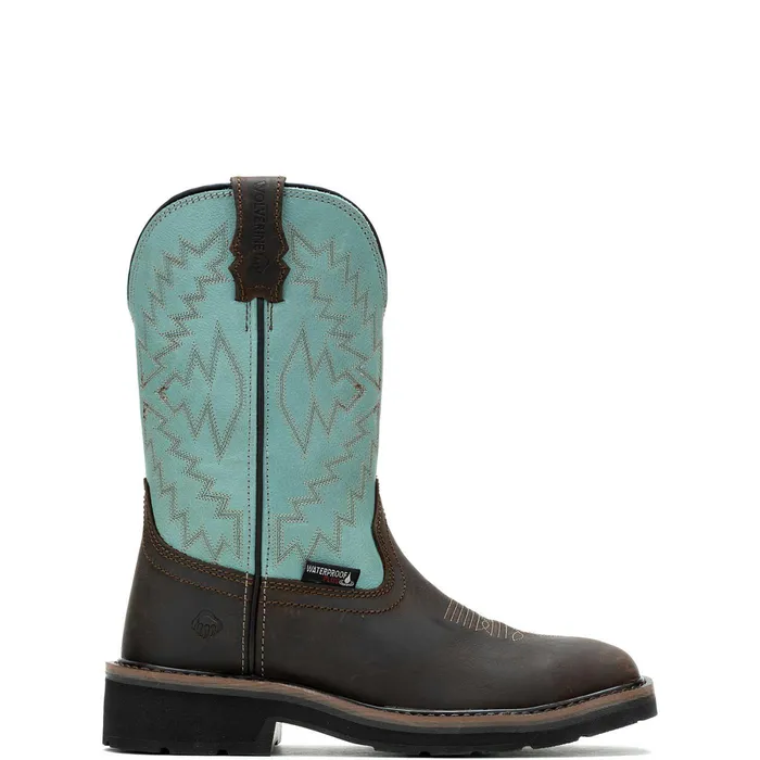 Wolverine Rancher Arrow SteelToe Wellington Work Boot Aqua WomenMen Boots