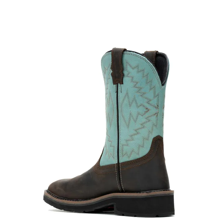 Wolverine Rancher Arrow SteelToe Wellington Work Boot Aqua WomenMen Boots