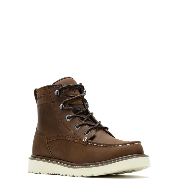 Wolverine Trade Wedge Unlined 6034MocToe Work Boot Dark Brown Women Boots