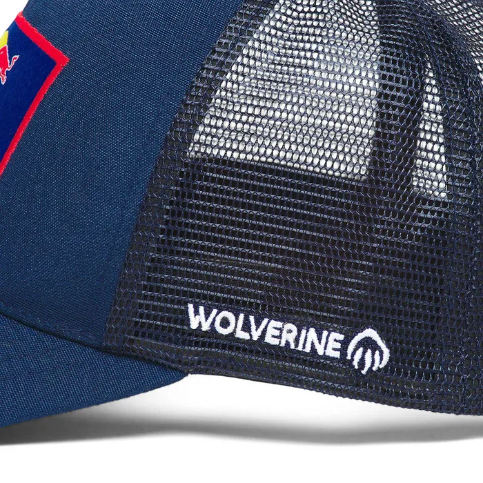 Wolverine Wolverine X Red Bull Scramble Series Trucker Hat Offroad Blue Men Hats and Gloves