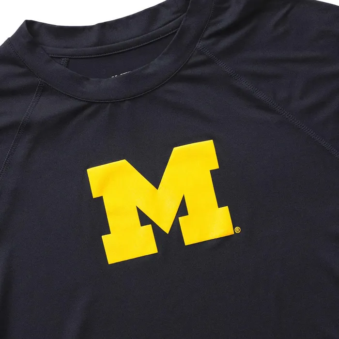 Wolverine Wolverine X Valiant University Of Michigan SunStop Eco Long Sleeve Tee Dark Navy Men TShirts