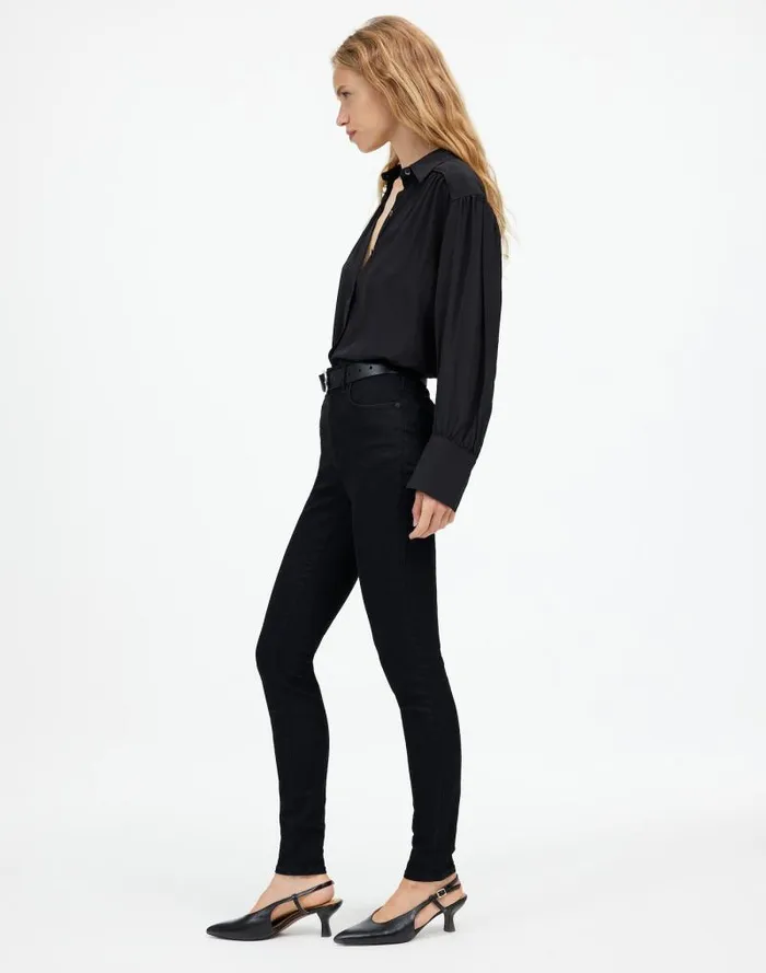 Women 10034 HighRise Skinny Jeans Black Frost Madewell Jeans